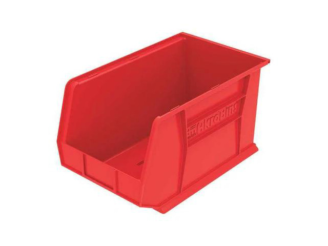 AKRO-MILS 30260RED Red Hang and Stack Bin, 18'L x 11'W x 10'H
