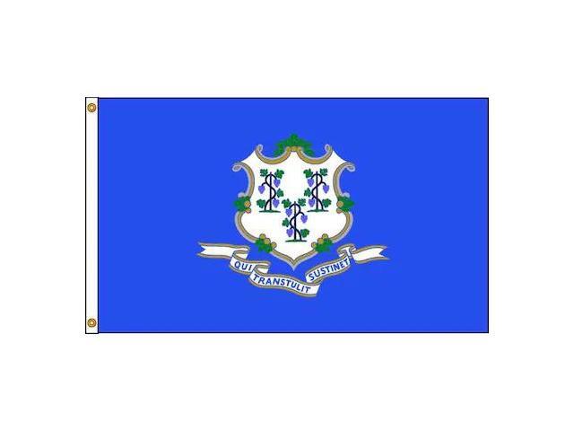 ANNIN FLAGMAKERS 140770 Connecticut Flag,4x6 Ft,Nylon