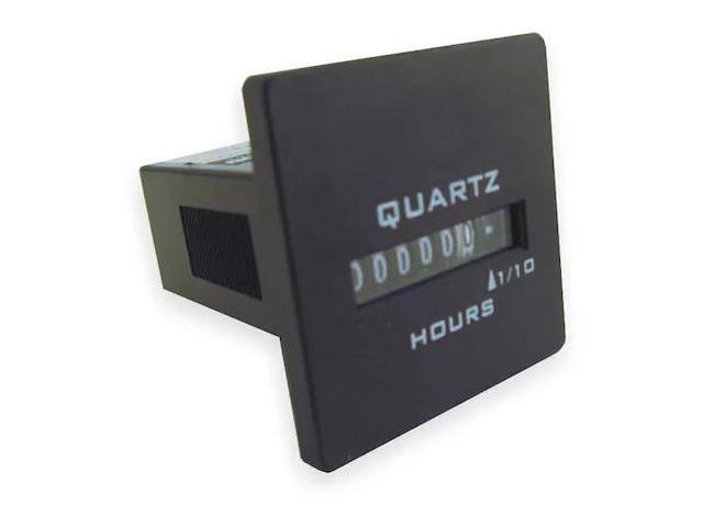 TRUMETER 732-0030 Hour Meter,Panel,Square,10-80 VDC