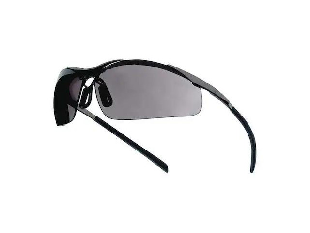 BOLLE SAFETY 40050 Contour Metal, Safety Glasses Anti-Fog & Anti-Scratch, Gray