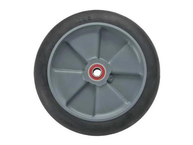 MAGLINER 10830 Wheel,8 in. Dia.,Rubber,2in. Wheel Width