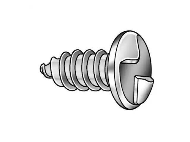 TAMPER-PRUF SCREWS 151150 Tamper Resistant Screw, 1-1/2 in, Zinc Plated Finish,