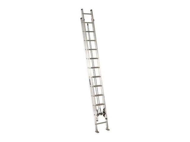 LOUISVILLE AE2224 24 ft Aluminum Extension Ladder, 300 lb Load Capacity