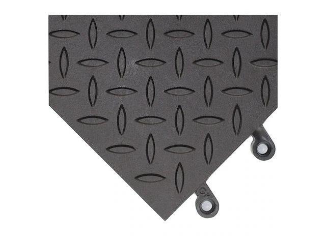WEARWELL 599.78X18X18BK-CS10 Black Antifatigue Mat, 18' W x 18' L, 7/8' Thick