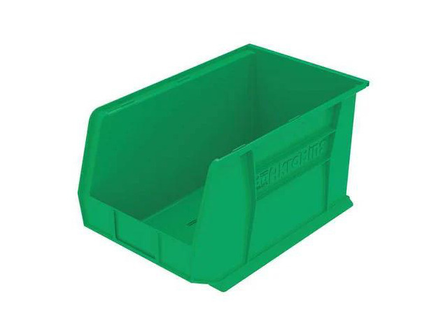 AKRO-MILS 30260GREEN Green Hang and Stack Bin, 18'L x 11'W x 10'H, Inside