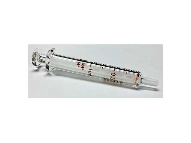 FORTUNA 7.102-21 Reusable Glass Syringe,Glass Luer,1 mL