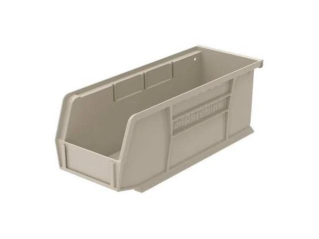AKRO-MILS 30224STONE Stone Hang and Stack Bin, 10-7/8'L x 4-1/8'W x 4'H