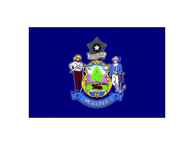ANNIN FLAGMAKERS 142260 Maine State Flag,3x5 Ft