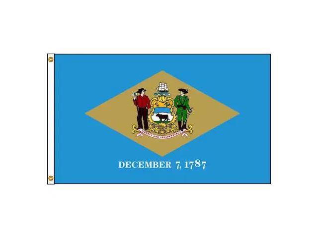 ANNIN FLAGMAKERS 140870 Delaware Flag,4x6 Ft,Nylon