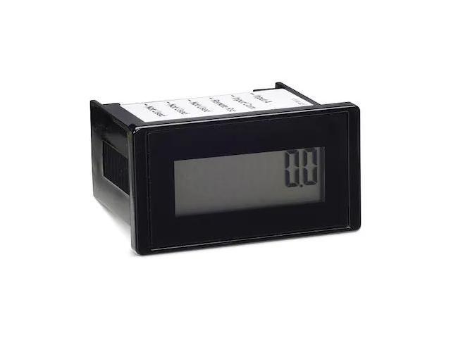 TRUMETER 6320-1000-0000 Hour Meter,LCD,Clip,8 Digit,ABS/PC Blend