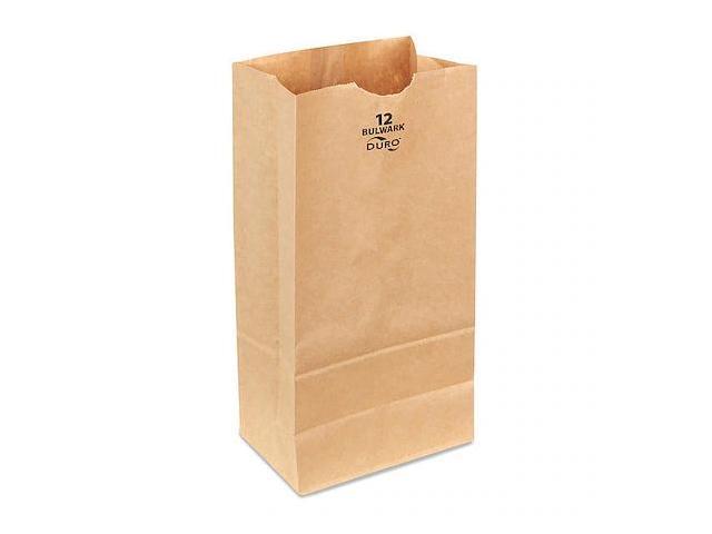 DURO BAG 71012 Grocery Bag,Brn,13-3/4'L,7-1/16' W,PK400