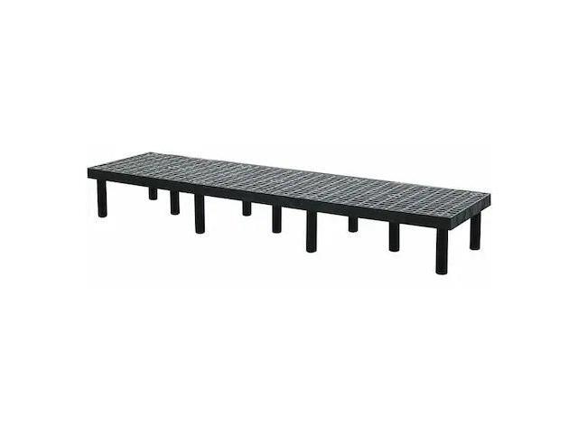 STRUCTURAL PLASTICS D9624 Dunnage Rack,1400 lb.,HDPE,96 W x 24 D