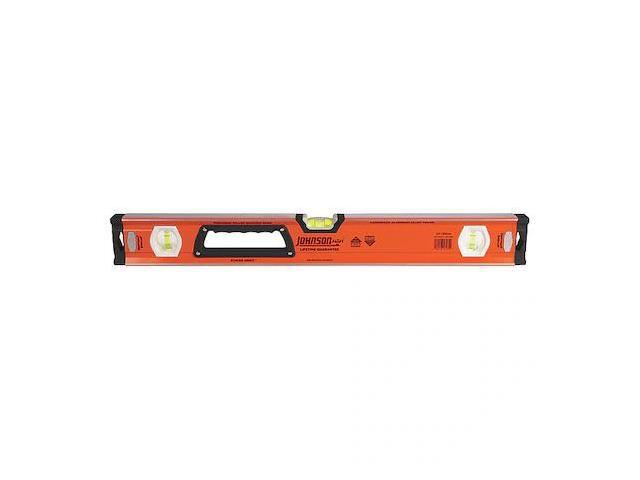 JOHNSON 1717-2400 Box Level,Aluminum,24 in. L,Yellow