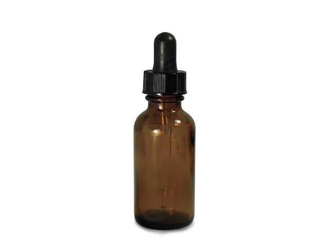 ZORO SELECT GLC-05725 Dropper Bottle, 60mL/2oz, Amber, Round, PK24