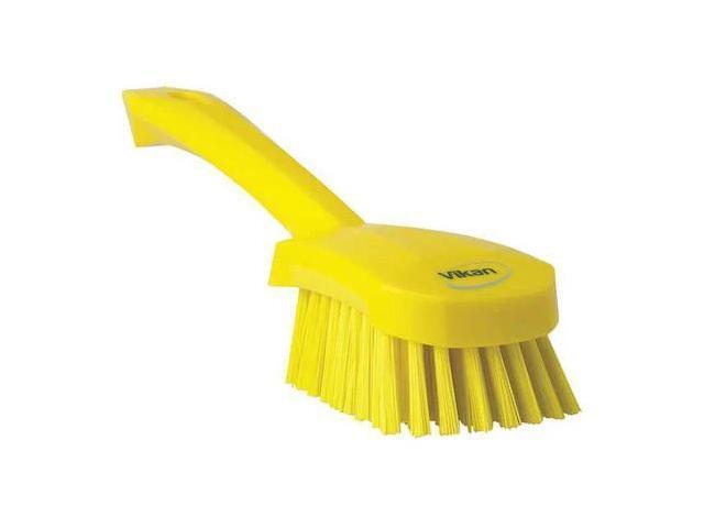 VIKAN 41926 3 in W Scrub Brush, Stiff, 5 57/64 in L Handle, 4 1/2 in L Brush,