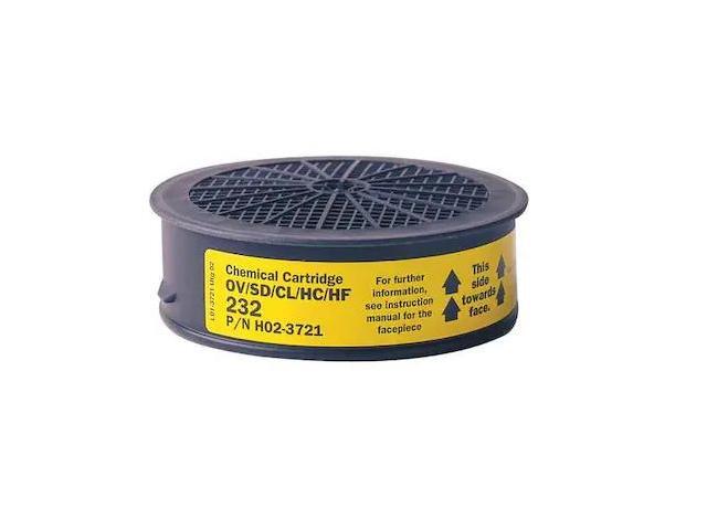 SUNDSTROM SAFETY SR 232 Cartridge, Yellow, Push to Connect, Sundstrom