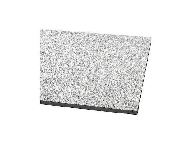 ARMSTRONG 2910A Random Fissured Ceiling Tile, 24 in W x 48 in L, Square Lay-In,