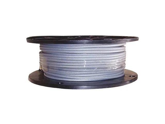 ZORO SELECT 33RG27 Cable,3/64 in.,25 ft.,7 x 7,Nylon