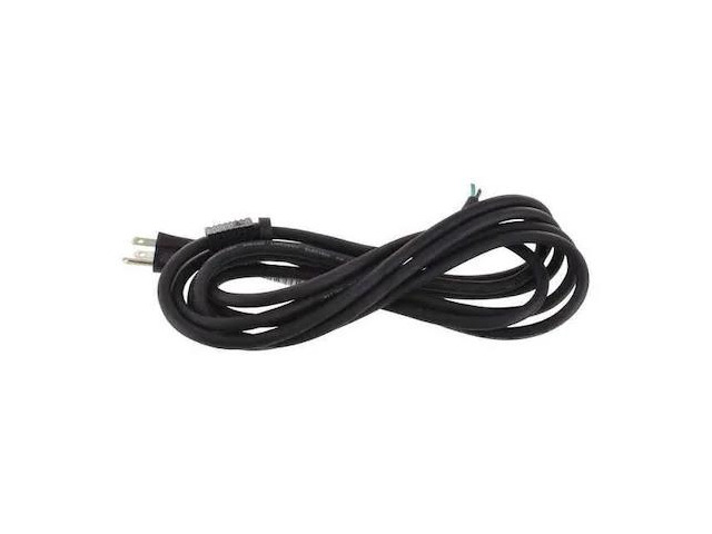 ZORO SELECT E3606 Power Cord, 5-15P, SJO, 6 ft., Blk, 13A, 16/3
