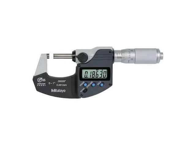 MITUTOYO 293-348-32CAL Mic, 0 to 1/0 to 25.4mm, Friction, NIST, Case