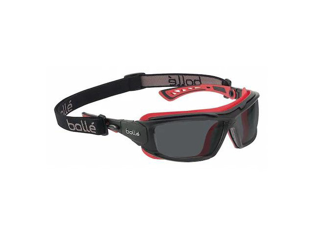 BOLLE SAFETY 40300 Ultim8, Safety Glasses Anti-Fog & Anti-Scratch, Smoke Lens,