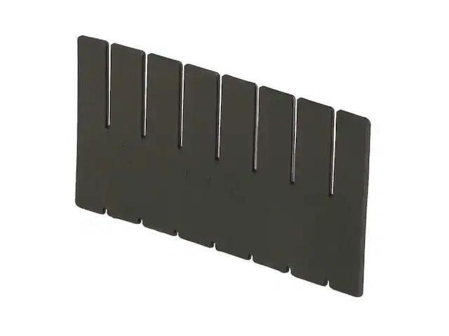 LEWISBINS DV1070 XL Plastic Divider, Black, 9 5/8 in L, 6 7/8 in H