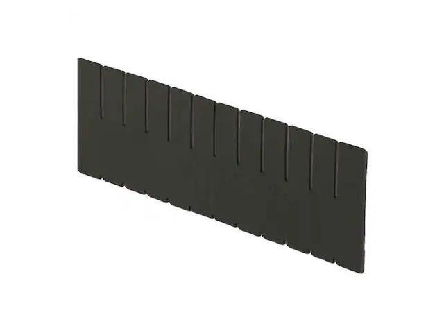 LEWISBINS DV1670 XL Plastic Divider, Black, 15 1/4 in L, 6 7/16 in H