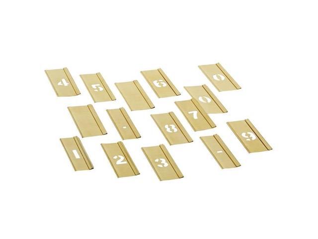 REESE INTERLOCKING STENCILS 10006 Stencil, Number Set, Numbers, 1/2 in