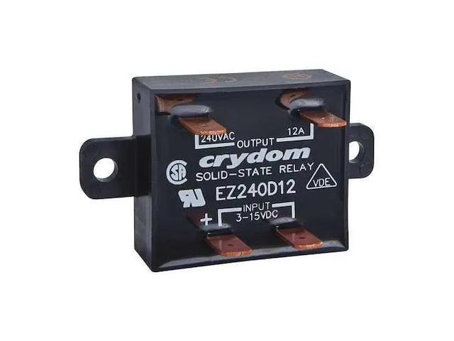 CRYDOM EZE240D18 Solid State Relay, 1 Phase, Faston, Panel, SCR