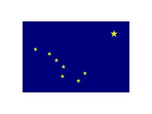 ANNIN FLAGMAKERS 140165 Alaska State Flag,3x5 Ft