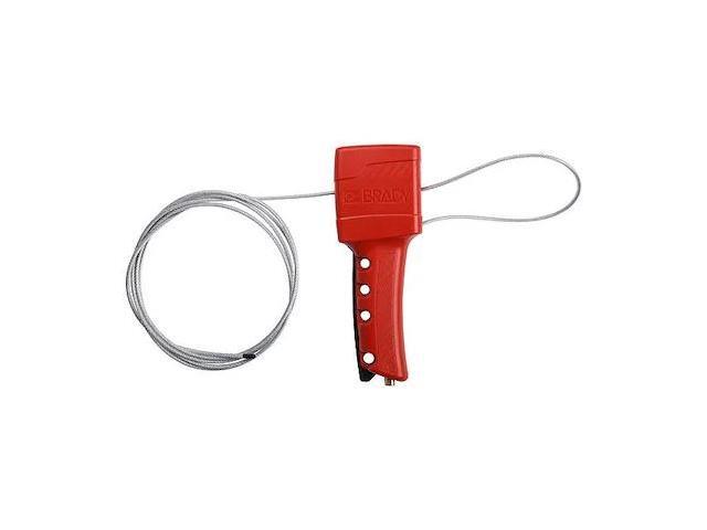 BRADY 50943 Grip-Cinching Cable Lockout,8 ft. L