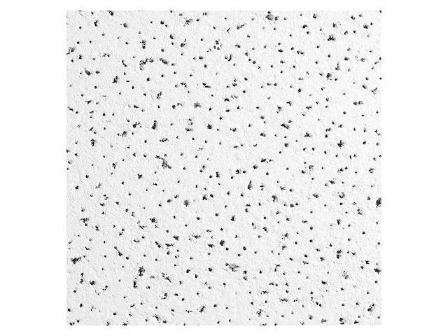 ARMSTRONG 1756B Fine Fissured Ceiling Tile, 24 in W x 24 in L, Angled Tegular,