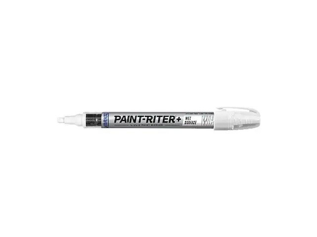 MARKAL 96930 Paint Marker, Medium Tip, White Color Family, Paint