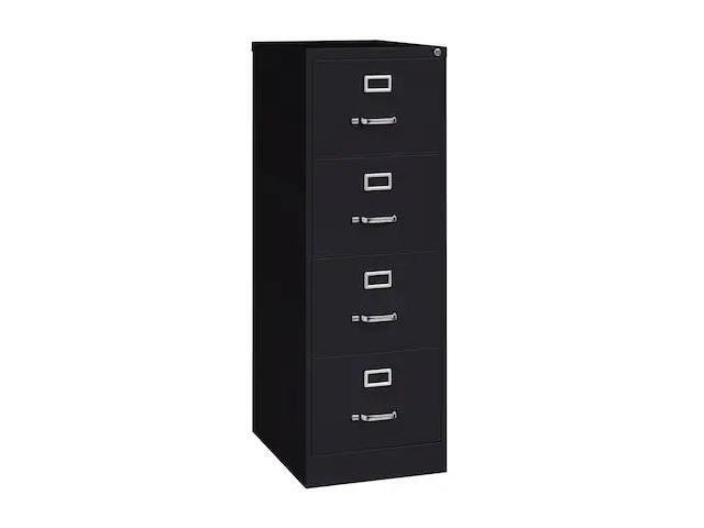 HIRSH 17549 18' W 4 Drawer Vertical File Cabinet, Black, Legal