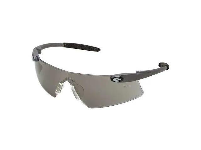 CONDOR 4VAW5 Persuader, Safety Glasses, Anti-Fog, Gray Lens, Black Frame,