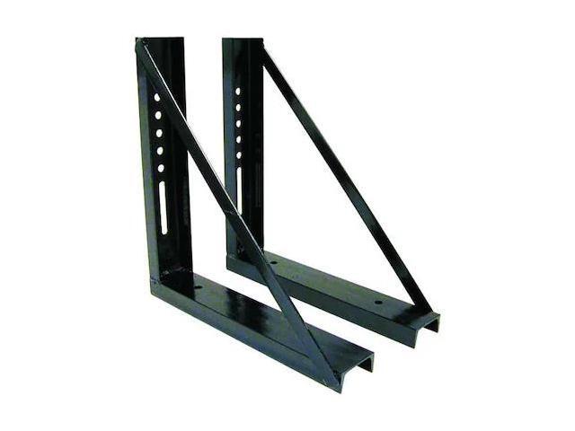 BUYERS PRODUCTS 1701016 24x24 Inch Welded Black Formed Steel Mounting Brackets