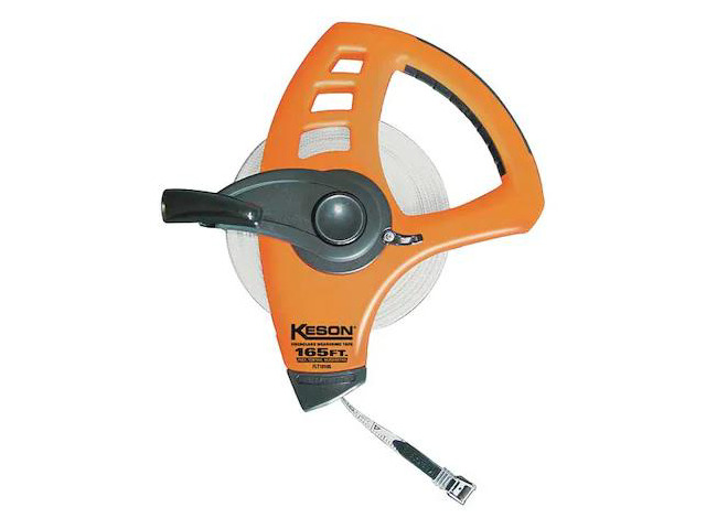 KESON FLT10165 165 ft Engineer's Tape Measure, 1/2 in Blade