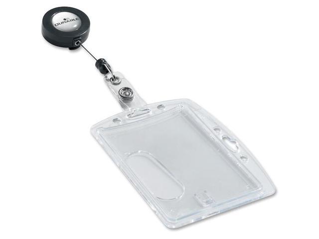 DURABLE OFFICE PRODUCTS 801219 ID Badge Holder,Shell Style,PK10