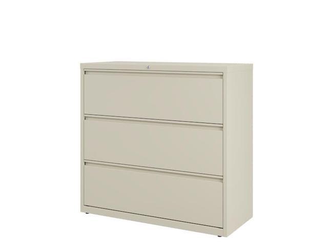 HIRSH 17643 42' W 3 Drawer Lateral File Cabinet, Putty, A4/Legal/Letter