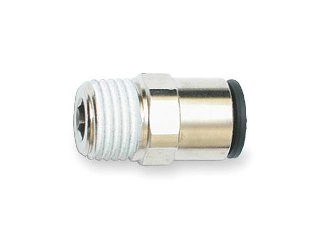 LEGRIS 3175 62 21 Push-Fit Adapter Fitting, 1/2 in Tube Size, Brass, Silver, 10