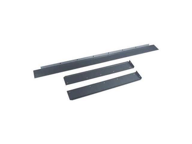 ZORO SELECT 5W677 Side/Back Rail Kit,72W x 30D x 3H,Gray