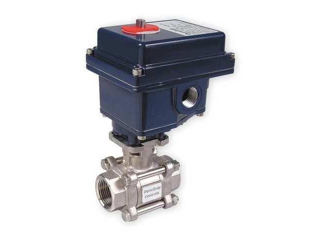 DYNAQUIP CONTROLS E3S24AJE23 3/4' FNPT Stainless Steel Electronic Ball Valve