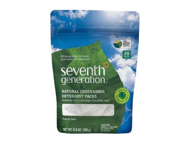Seventh Generation Natural Dishwasher Detergent Concentrated Packs Free & Clear photo