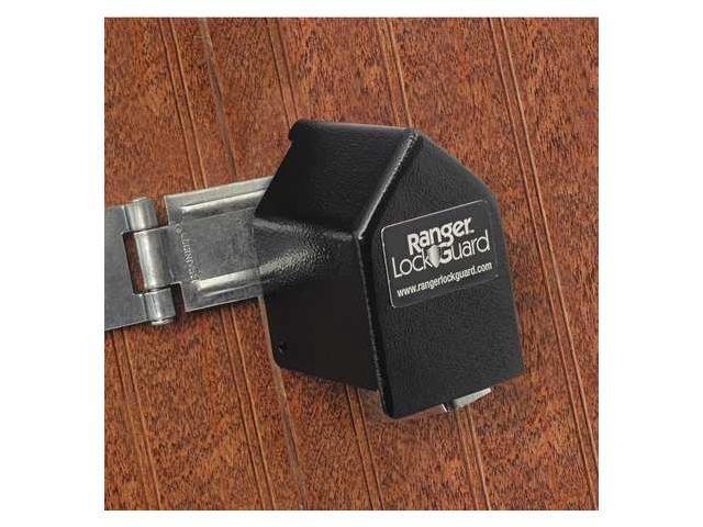 Padlock Guard,Hardened Steel,Blk,2-3/4'L RANGER LOCK RGST-1L