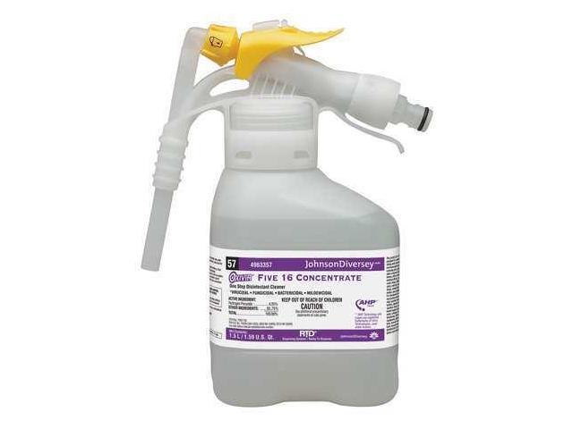 DIVERSEY 4963357 Cleaner and Disinfectant,PK2