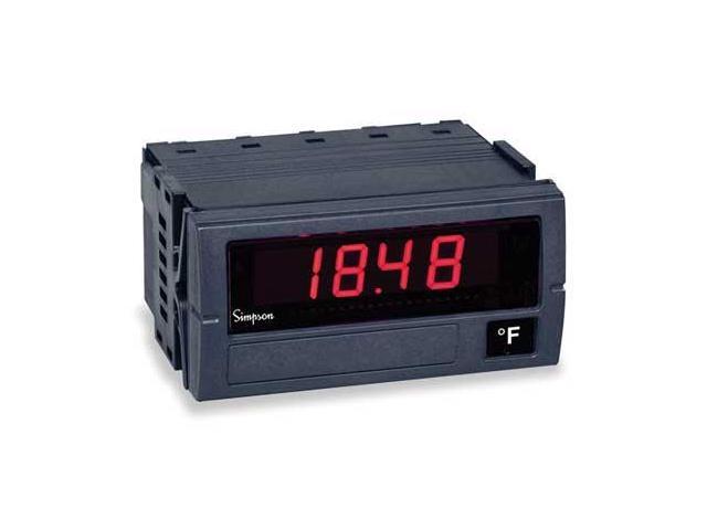 SIMPSON ELECTRIC F45-1-80-0-F Digital Panel Meter,Temperature