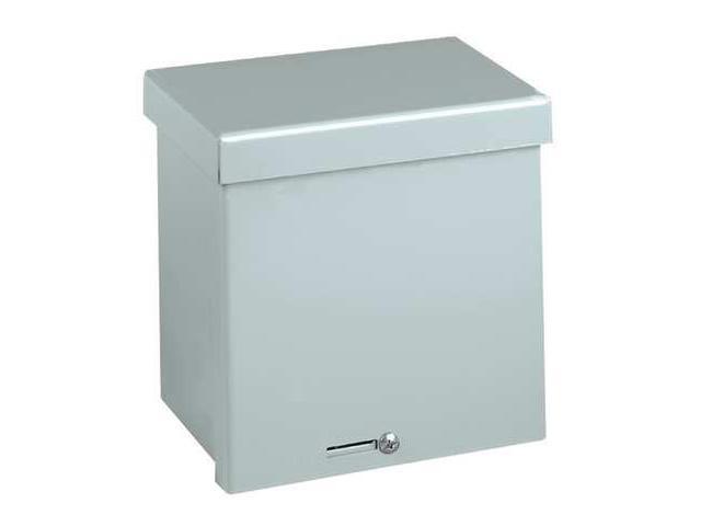 WIEGMANN RSC121506G Padlockable Hasp Electrical Enclosures, 15 in H, 6 in D, 12