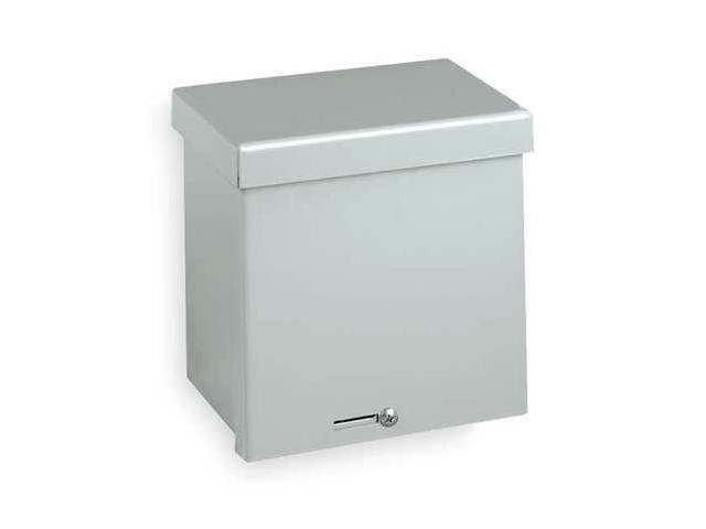 WIEGMANN RSC151806 Padlockable Hasp Electrical Enclosures, 18 in H, 6 in D, 15