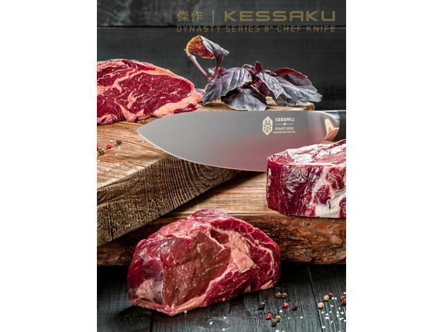 Kessaku 8-Inch Chef Knife - Dynasty Series - Forged ThyssenKrupp German HC Steel - G10 Handle with Blade Guard