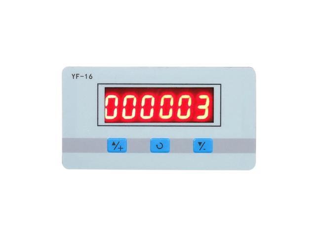 Mini LCD Digital Counter Module DC/AC5V~24V Electronic Totalizer with NPN and PNP Signal Interface 1~999999 Times Counting Range